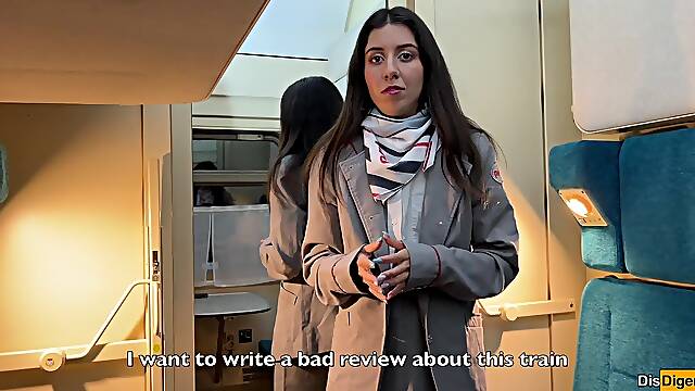 The Guilty Train Conductor Offered a Premium Service to the Passenger - Anal and Cumwalk