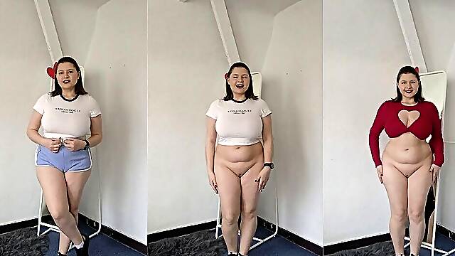 Your New Roommate Bottomless Nudist Showing You New Tops