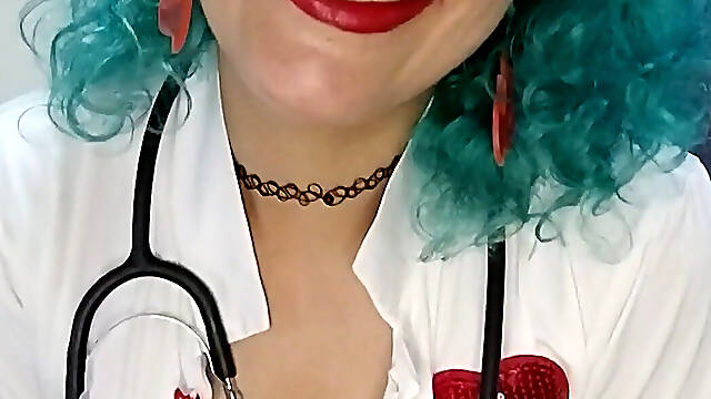 Need Some Care? the Nurse Will Take Great Care of You! Come with Me, Sweetheart!